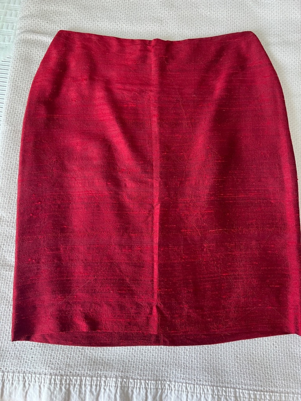 Custom tailor made silk pencil skirt
